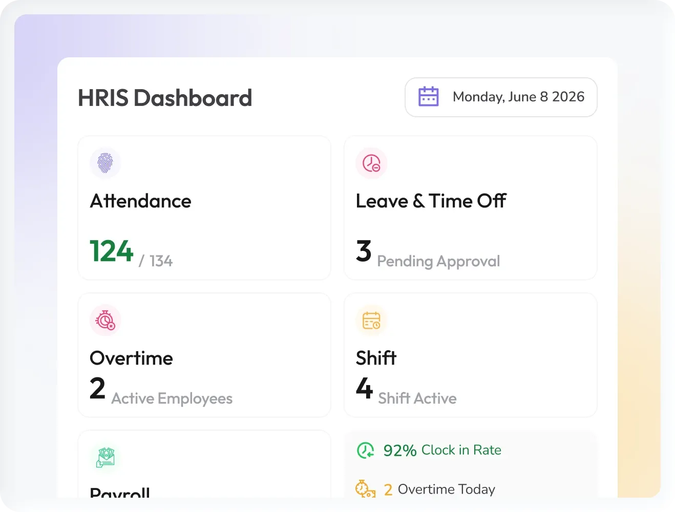 HRIS dashboard