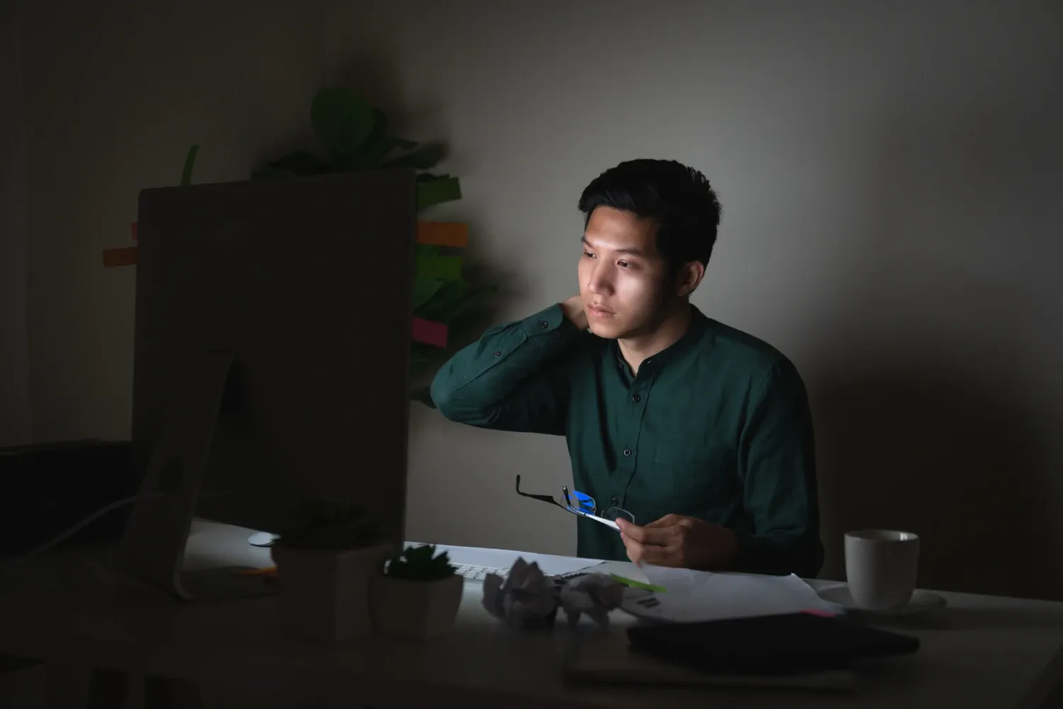 Employee logging overtime