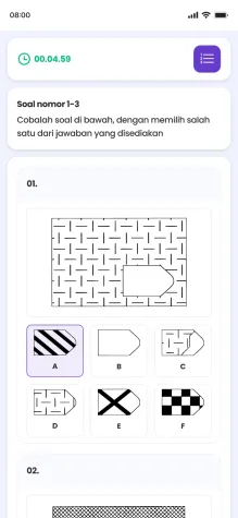 Standard Progressive Matrix question on a phone