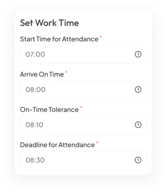 Set work time