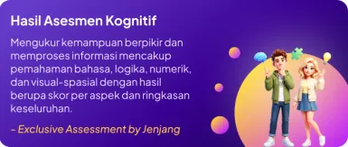 Kognitif result banner in the Jenjang app