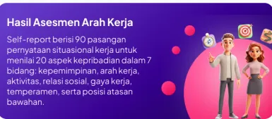 Arah Kerja result banner in the Jenjang app